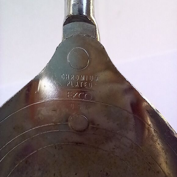 Vintage Ekco Measuring Serving Spoon-Pour Spout-Stainless Steel-Wood Handle- - Picture 4 of 7